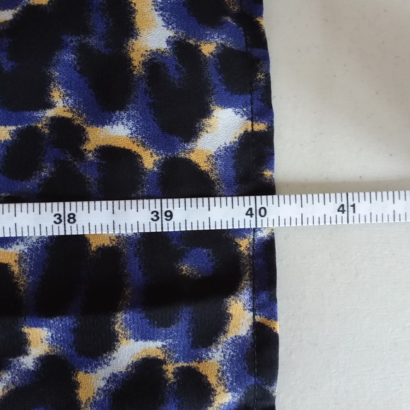 ☆☆SOLD☆☆ Massini Plus Size Blue Animal Print Dress - Picture 4 of 6